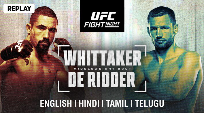 UFC Fight Night - Whittaker vs de Ridder - Replay - 27 Jul 2025 from UFC Fight Night - Whittaker vs de Ridder 