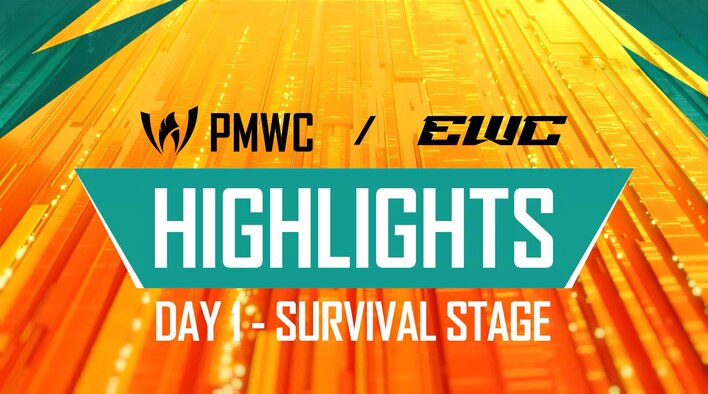 PMWC - Survival Stage - Day 1 - Highlights - 29 Jul 2025 from E Sports World Cup 2025 