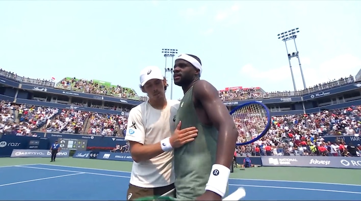 Tiafoe vs de Minaur - Round 4 - Highlights - 3 Aug 2025 from ATP Masters 1000 National Bank Open Toronto, Canada 