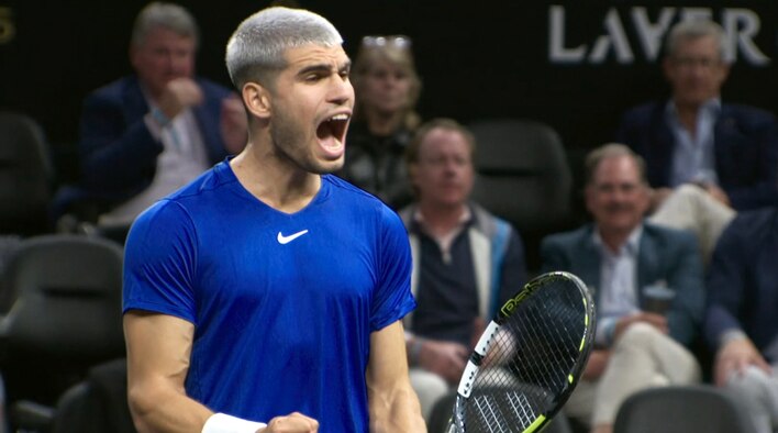 Mensik/Alcaraz vs Michelsen/Fritz - Highlights - 20 Sep 2025  from Laver Cup 2025 