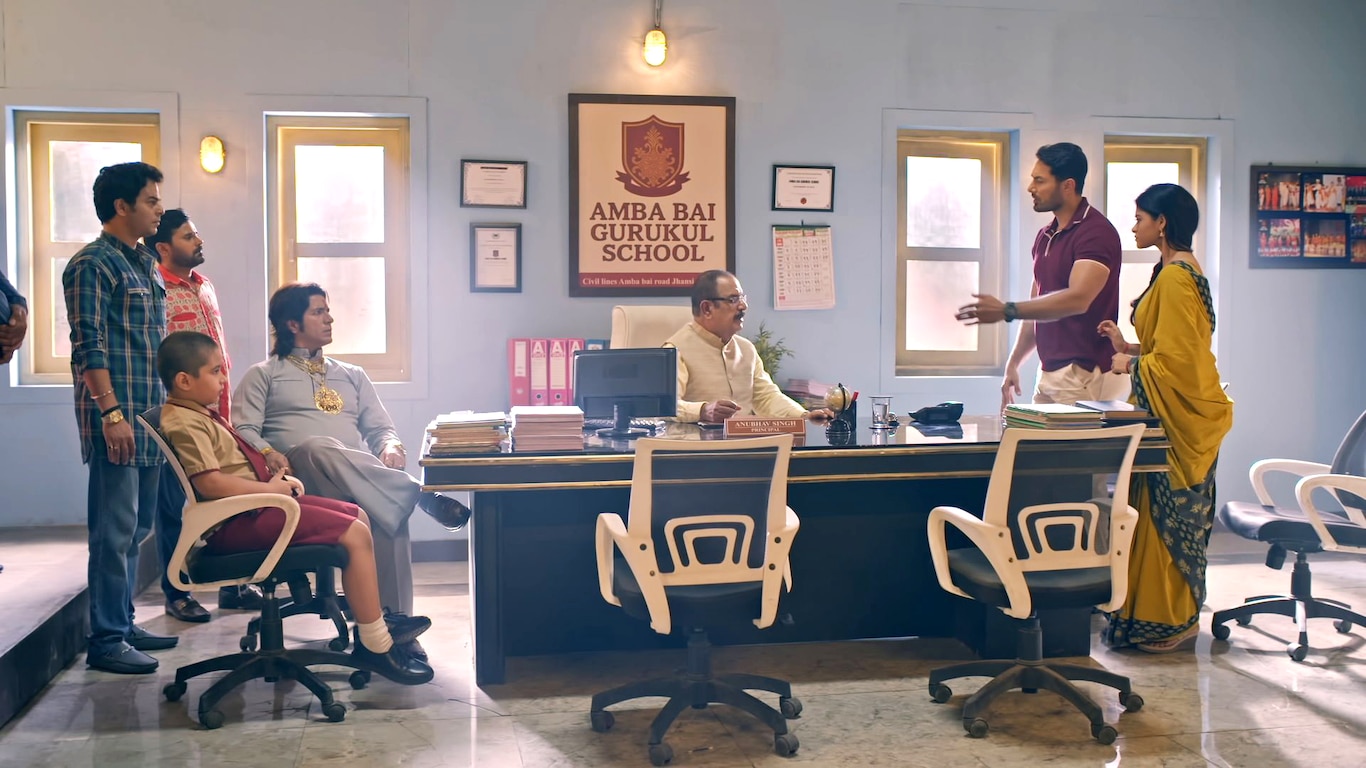 Sagar And Raja Bairagi At The Principal's Office
