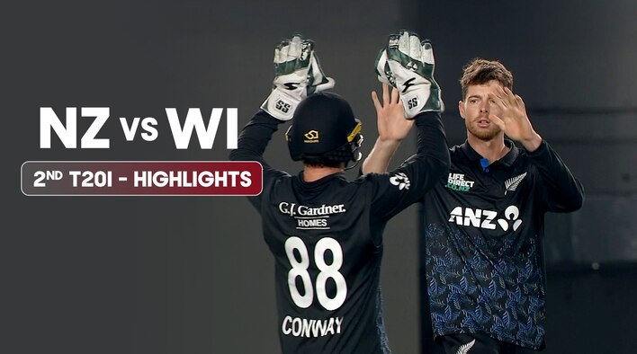 2nd T20I - Highlights - 6 Nov 2025 from West Indies Tour of New Zealand 2025 