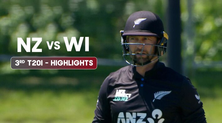 3rd T20I - Highlights - 9 Nov 2025 from West Indies Tour of New Zealand 2025 