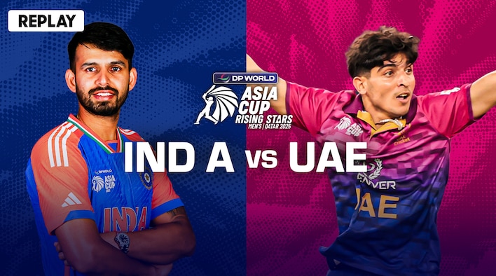 India A vs UAE - Replay - 14 Nov 2025 from DP World Asia Cup Rising Stars Men's 2025 