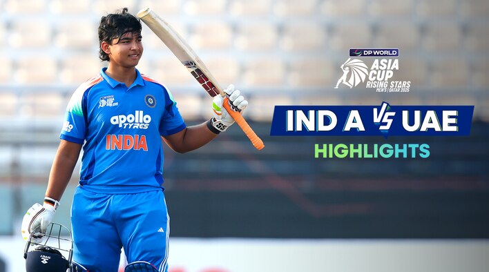 India A vs UAE - Highlights - 14 Nov 2025 from DP World Asia Cup Rising Stars Men's 2025 
