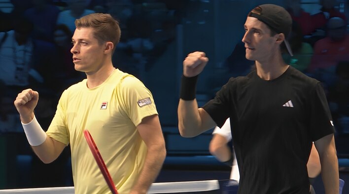 Bolelli/Vavassori vs Patten/Heliovaara - Semi-Finals - Highlights - 15 Nov 2025 from Nitto ATP Finals 2025 