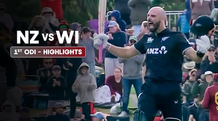 1st ODI - Highlights - 16 Nov 2025 from West Indies Tour of New Zealand 2025 