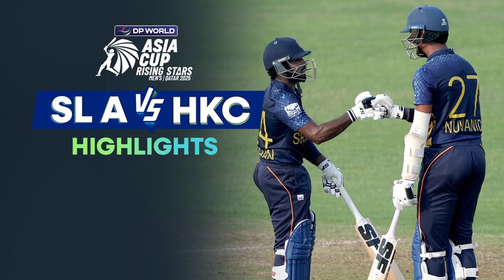  Sri Lanka A vs Hong Kong, China - Highlights - 17 Nov 2025 from DP World Asia Cup Rising Stars Men's 2025 