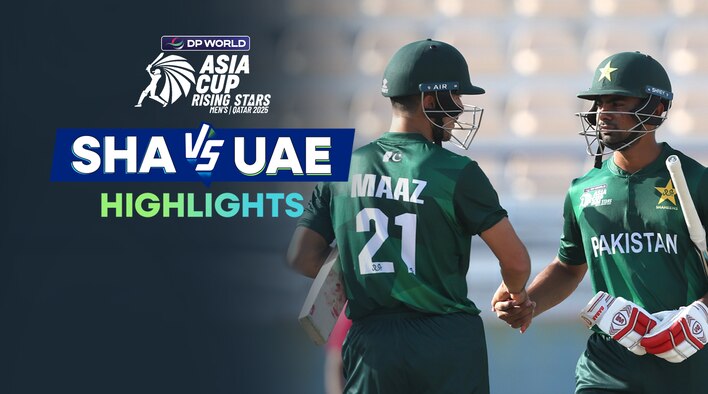  Pakistan Shaheens vs UAE - Highlights - 18 Nov 2025 from DP World Asia Cup Rising Stars Men's 2025 