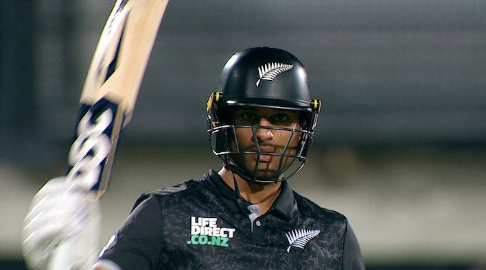 Ravindra’s Crucial 56 Anchors NZ from West Indies Tour of New Zealand 2025 