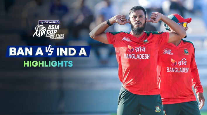 Bangladesh A vs India A - Semi-final - Highlights - 21 Nov 2025 from DP World Asia Cup Rising Stars Men's 2025 