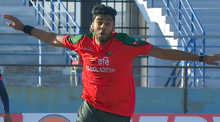 India A FOW - Bangladesh A vs India A - 21 Nov 2025 from DP World Asia Cup Rising Stars Men's 2025 