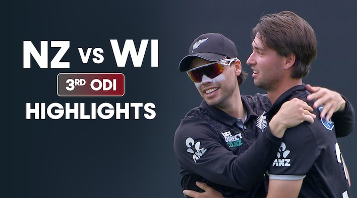 3rd ODI - Highlights - 22 Nov 2025 from West Indies Tour of New Zealand 2025 