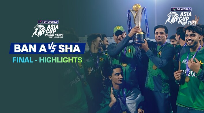 Bangladesh A vs Pakistan Shaheens - Final - Highlights - 23 Nov 2025 from DP World Asia Cup Rising Stars Men's 2025 
