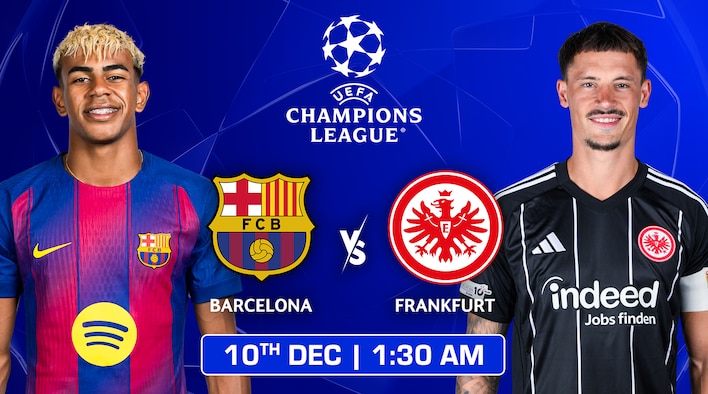 Upcoming - Barcelona vs Frankfurt - UEFA Champions League 2025-26