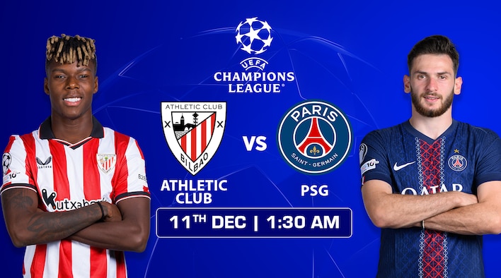 Upcoming - Athletic Club vs Paris - UEFA Champions League 2025-26