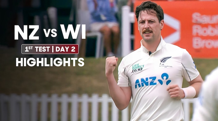Day 2 - 1st Test - Highlights - 3 Dec 2025 from West Indies Tour of New Zealand 2025 