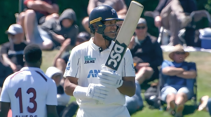 Ravindra’s 176 Onslaught Gives NZ Total Control from West Indies Tour of New Zealand 2025 
