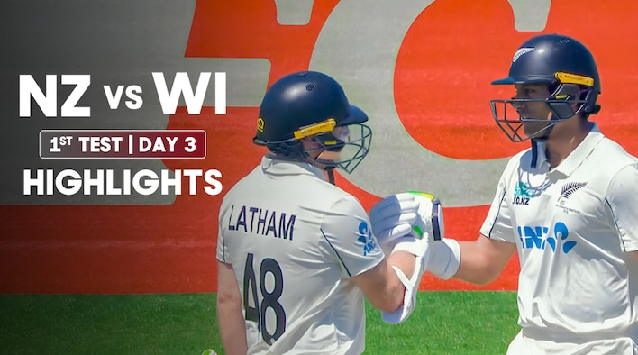 Day 3 - 1st Test - Highlights - 4 Dec 2025 from West Indies Tour of New Zealand 2025 