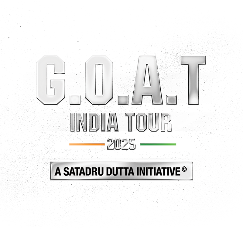 Upcoming - Messi's GOAT Tour of India logo