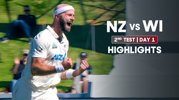 Day 1 - 2nd Test - Highlights - 10 Dec 2025 from West Indies Tour of New Zealand 2025 