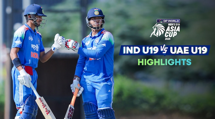 India U19 vs UAE U19 - Highlights - 12 Dec 2025 from DP World Men's U19 Asia Cup 2025 