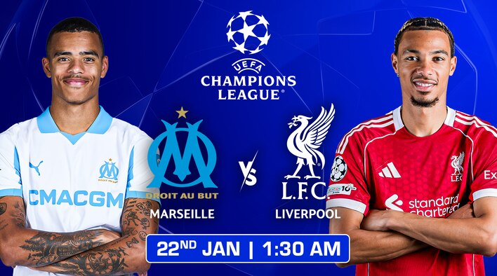 Upcoming - Marseille vs Liverpool - UEFA Champions League 2025-26