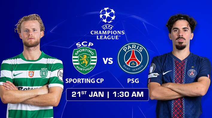 Upcoming - Sporting CP vs PSG - UEFA Champions League 2025-26