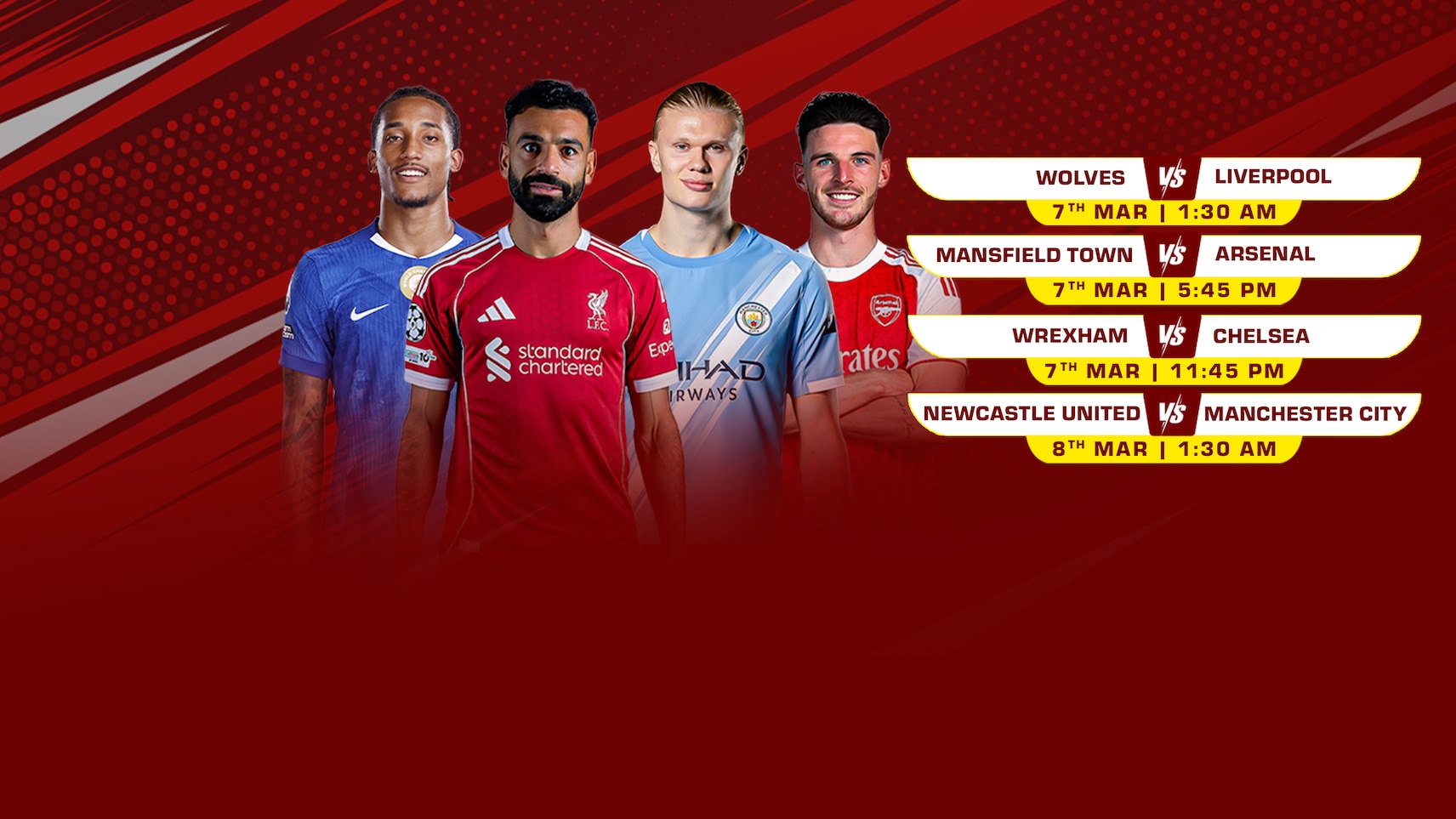 Upcoming - Round 5 - Emirates FA Cup 