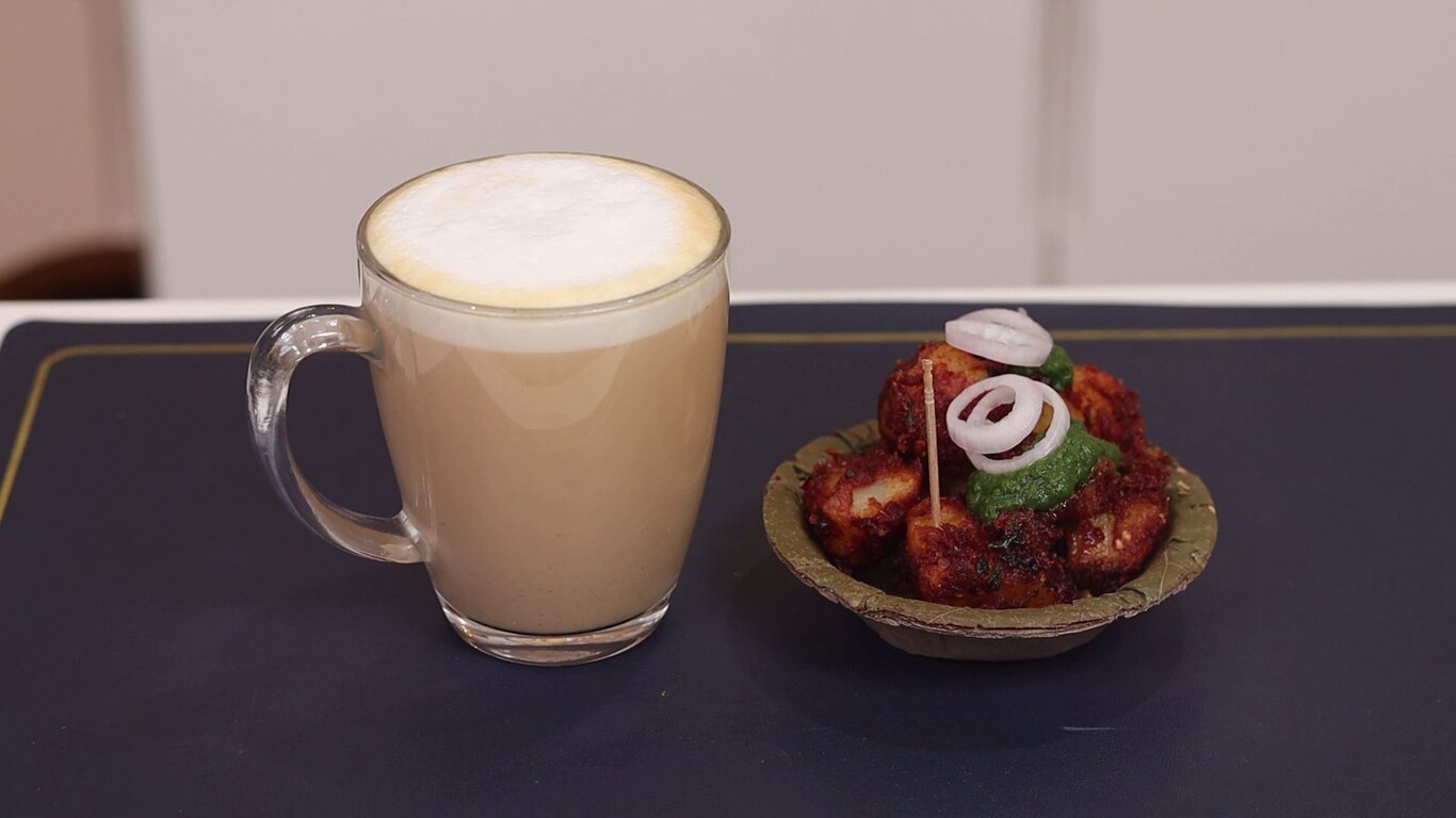 Aloo Ke Barule With Latte