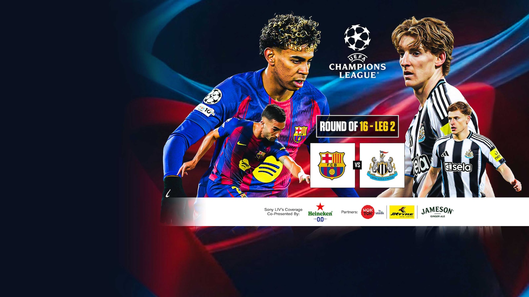 Upcoming - Barcelona vs Newcastle United - UEFA Champions League 2025-26