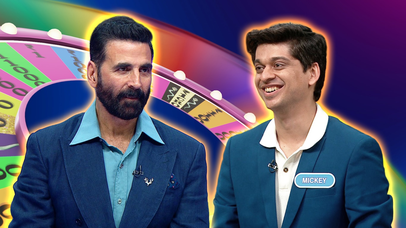 Daksh, Stuti And Mickey Spin The Wheel