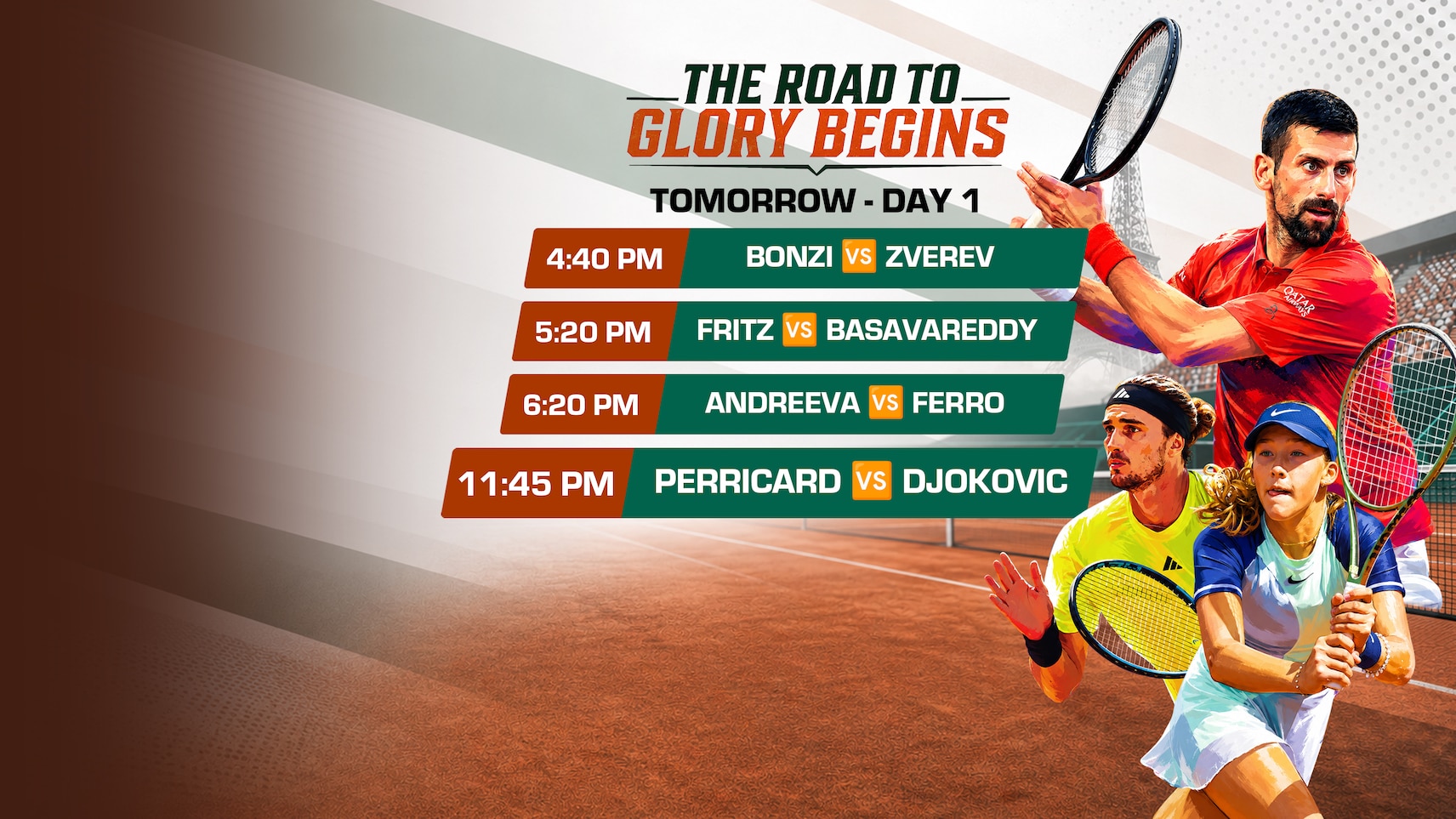 Upcoming - Roland-Garros 2026