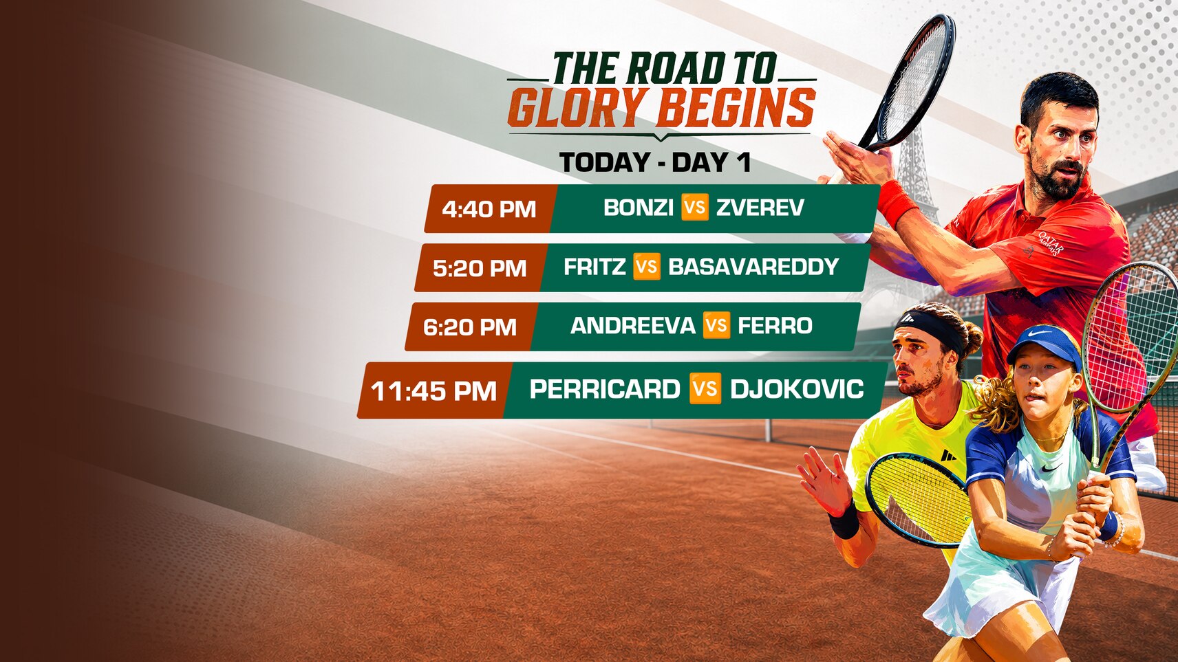 Upcoming - Roland-Garros 2026