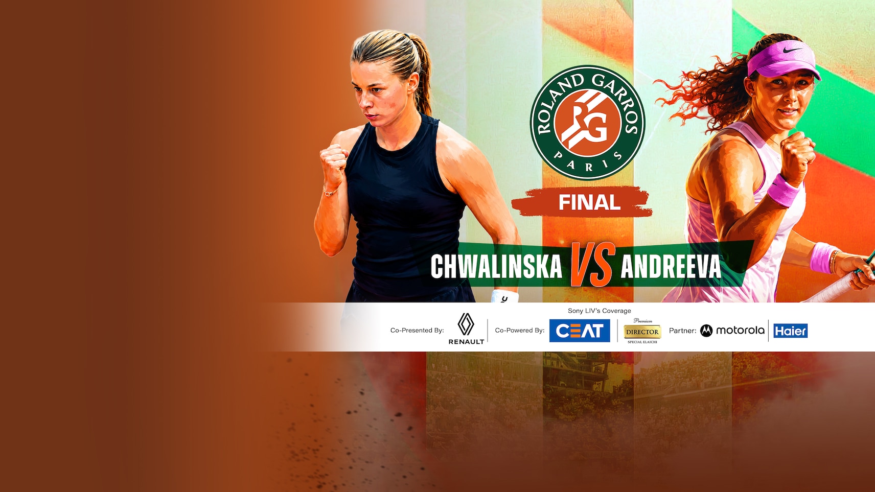 Upcoming - Chwalinska vs Andreeva - Final - Roland-Garros 2026