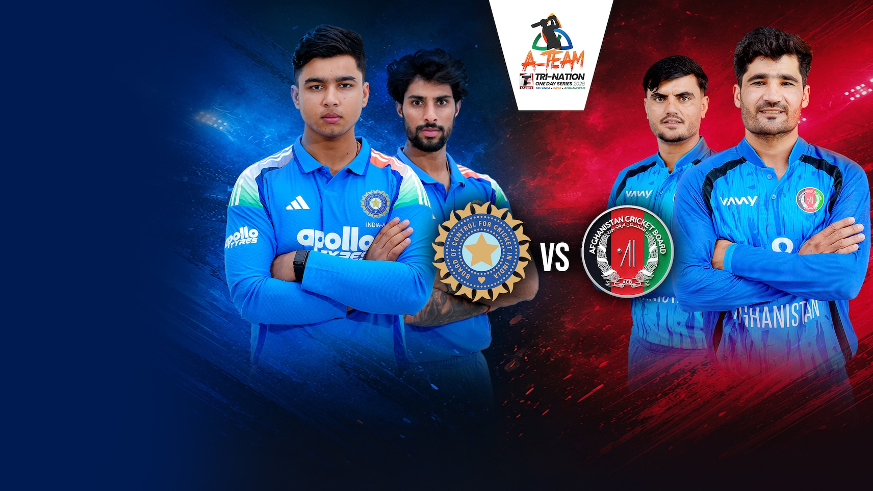 Upcoming - India A vs Afghanistan A - Talent TV Cup