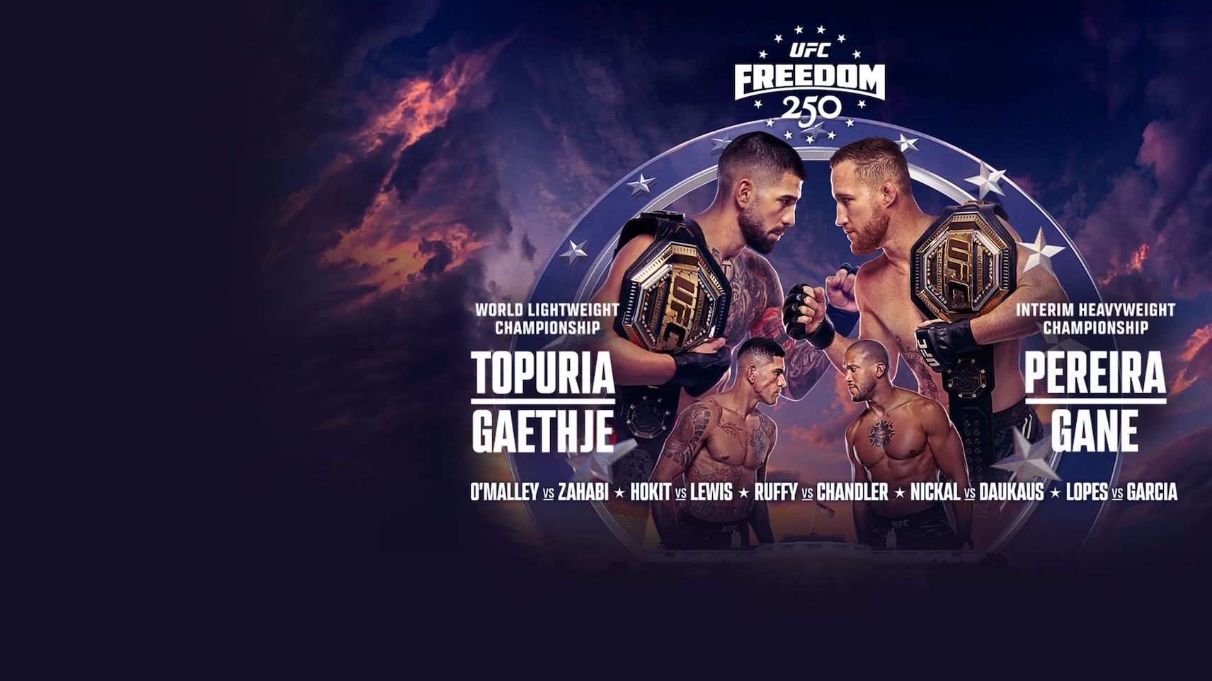 Upcoming - UFC Freedom 250 - Topuria vs Gaethje