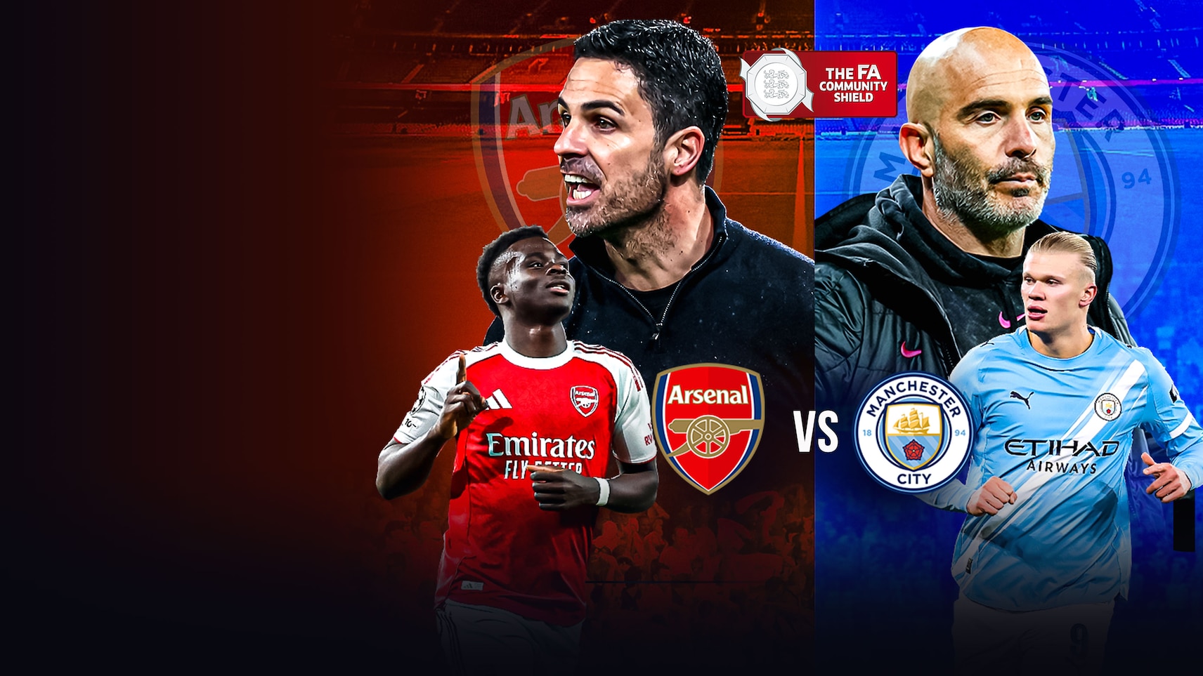 Upcoming - Arsenal vs Manchester City - FA Community Shield 2026