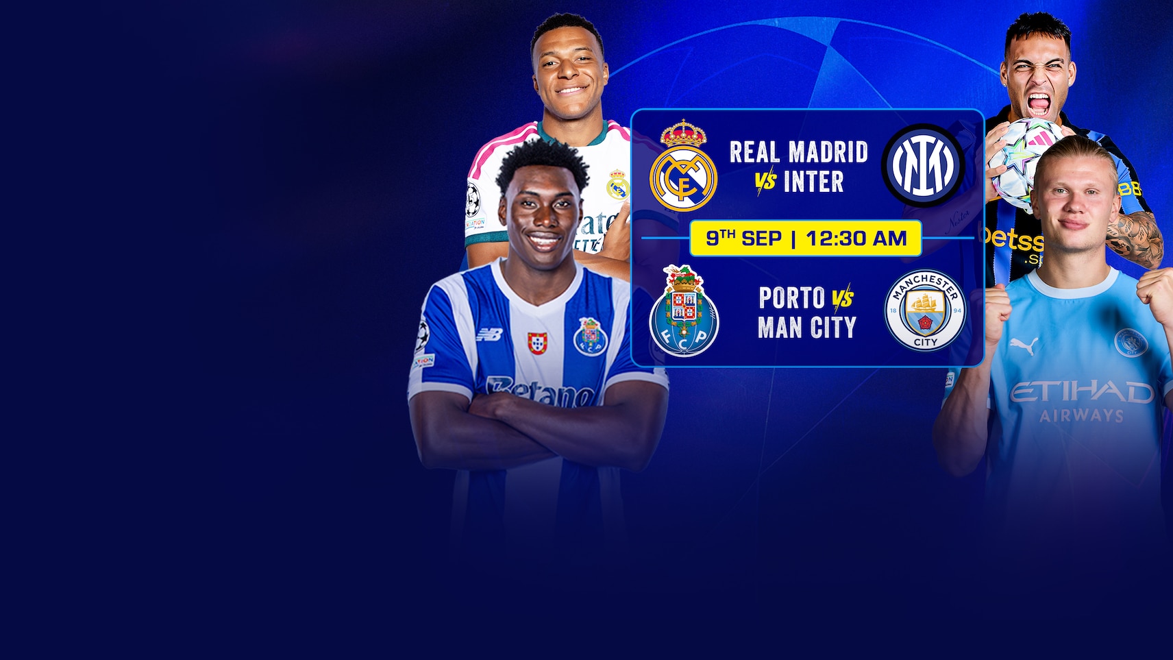 Upcoming - UEFA Champions League Matchday 1