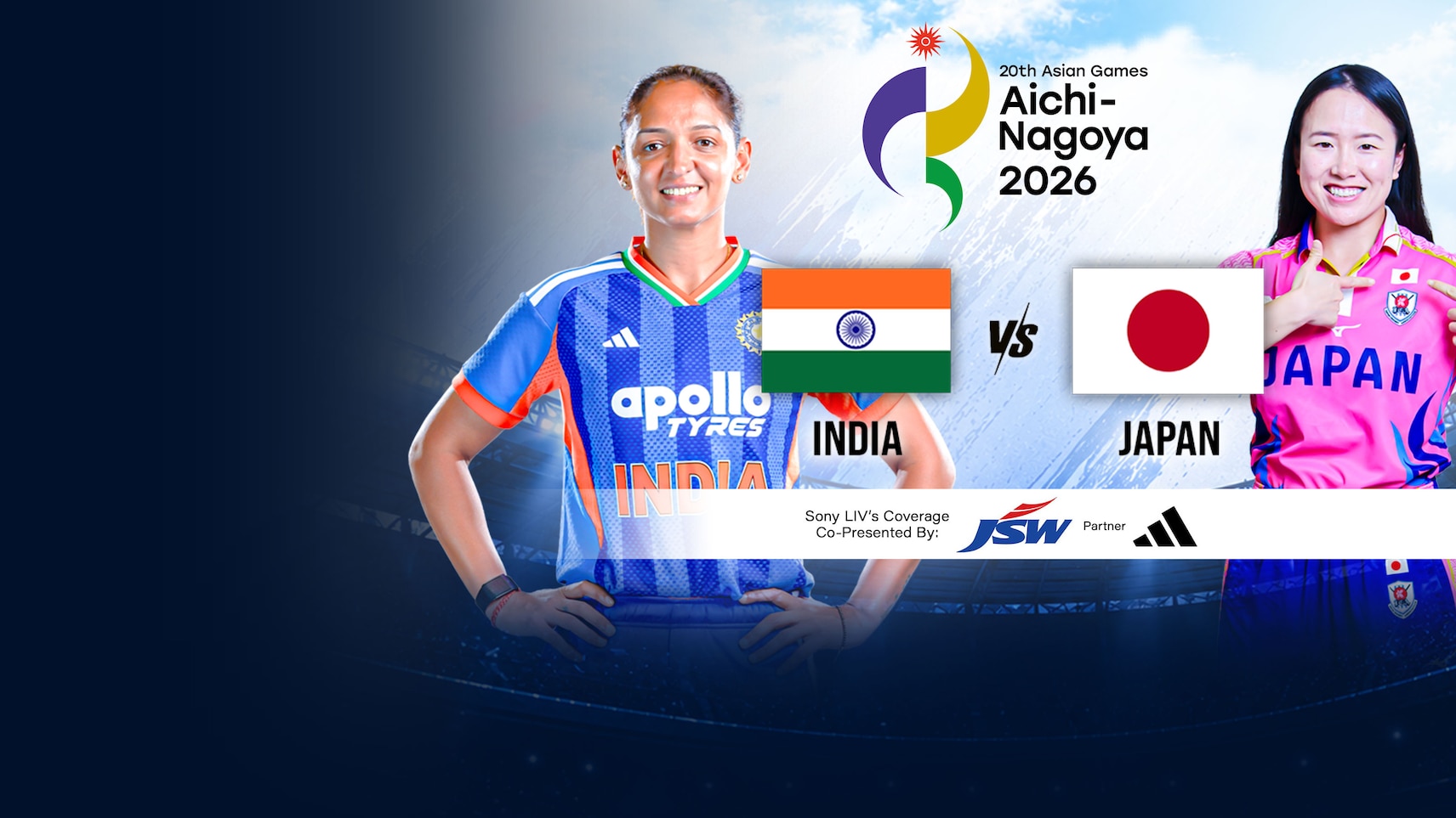 Upcoming - 20th Asian Games Aichi-Nagoya 2026 - India vs Japan