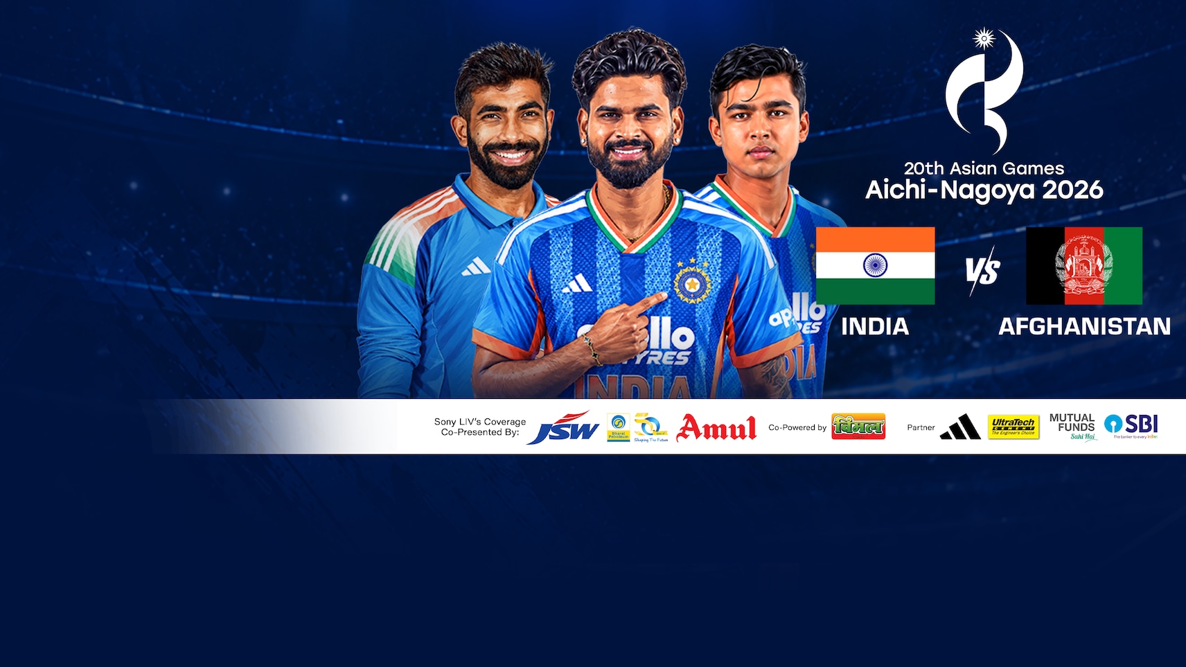 Upcoming - India vs Afghanistan - 20th Asian Games Aichi-Nagoya 2026