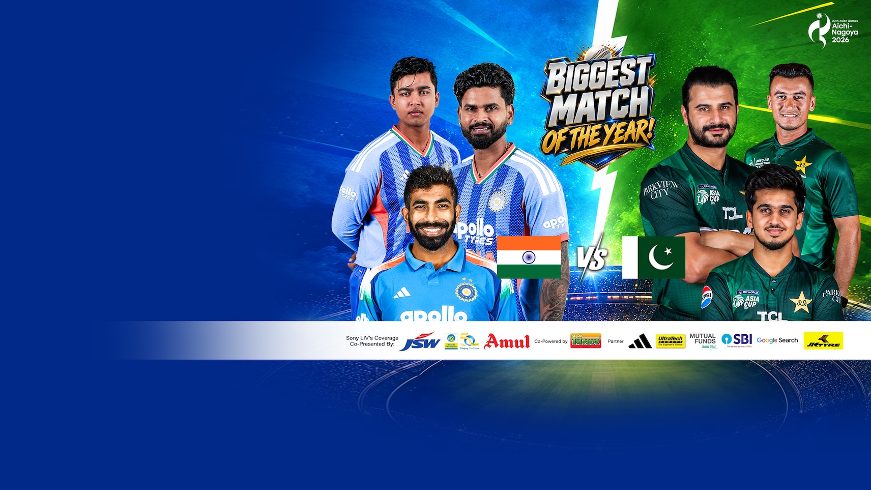 Upcoming - India vs Pakistan - 20th Asian Games Aichi-Nagoya 2026