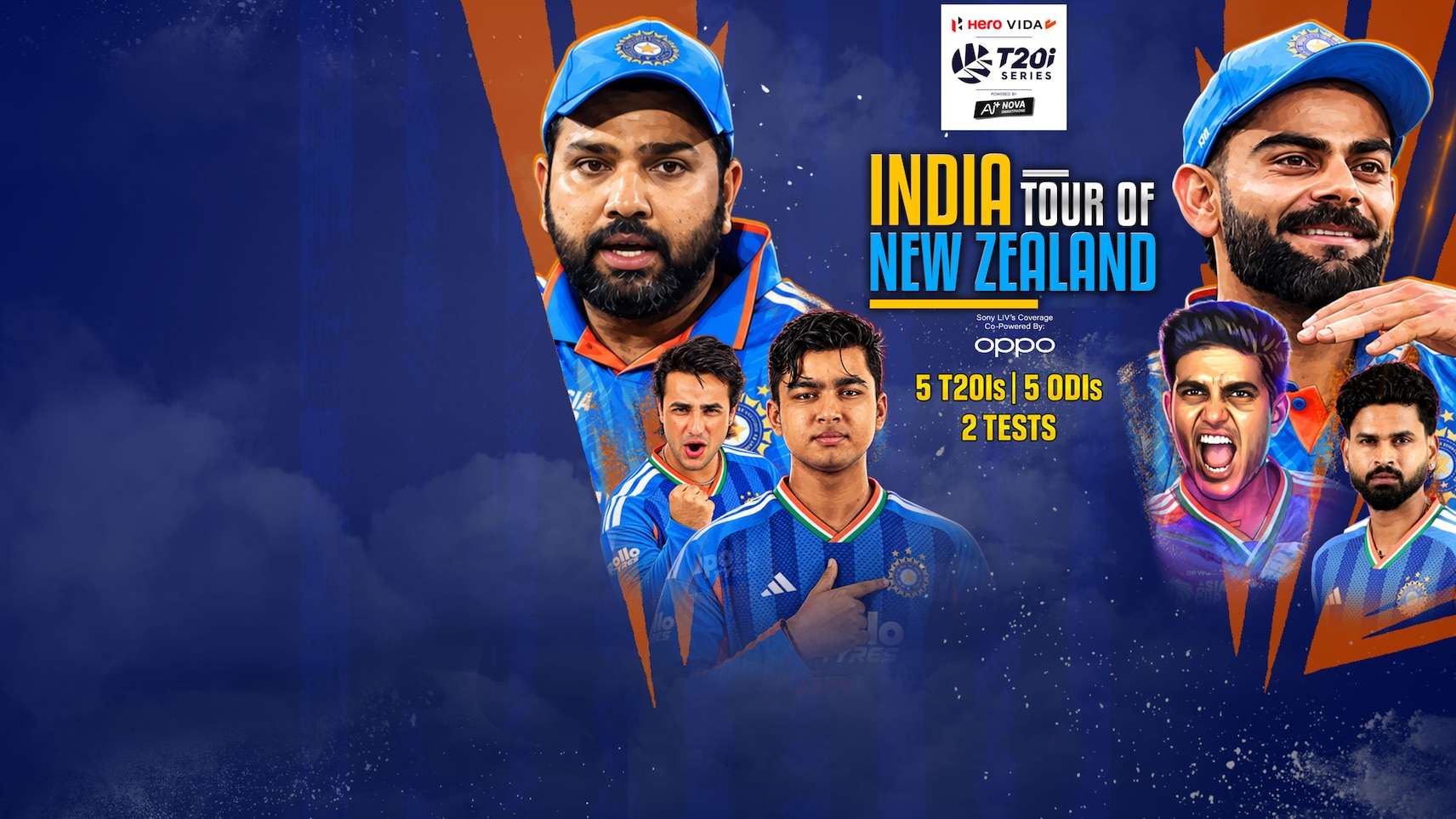 Upcoming - India Tour Of New Zealand 2026