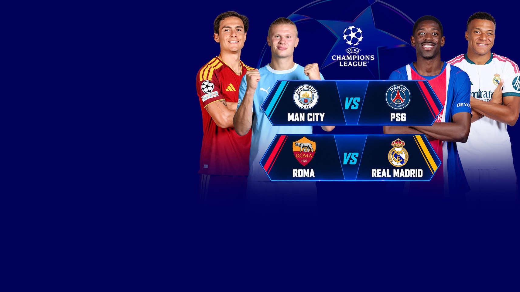 Upcoming - Manchester City vs PSG - UEFA Champions League 2026-27