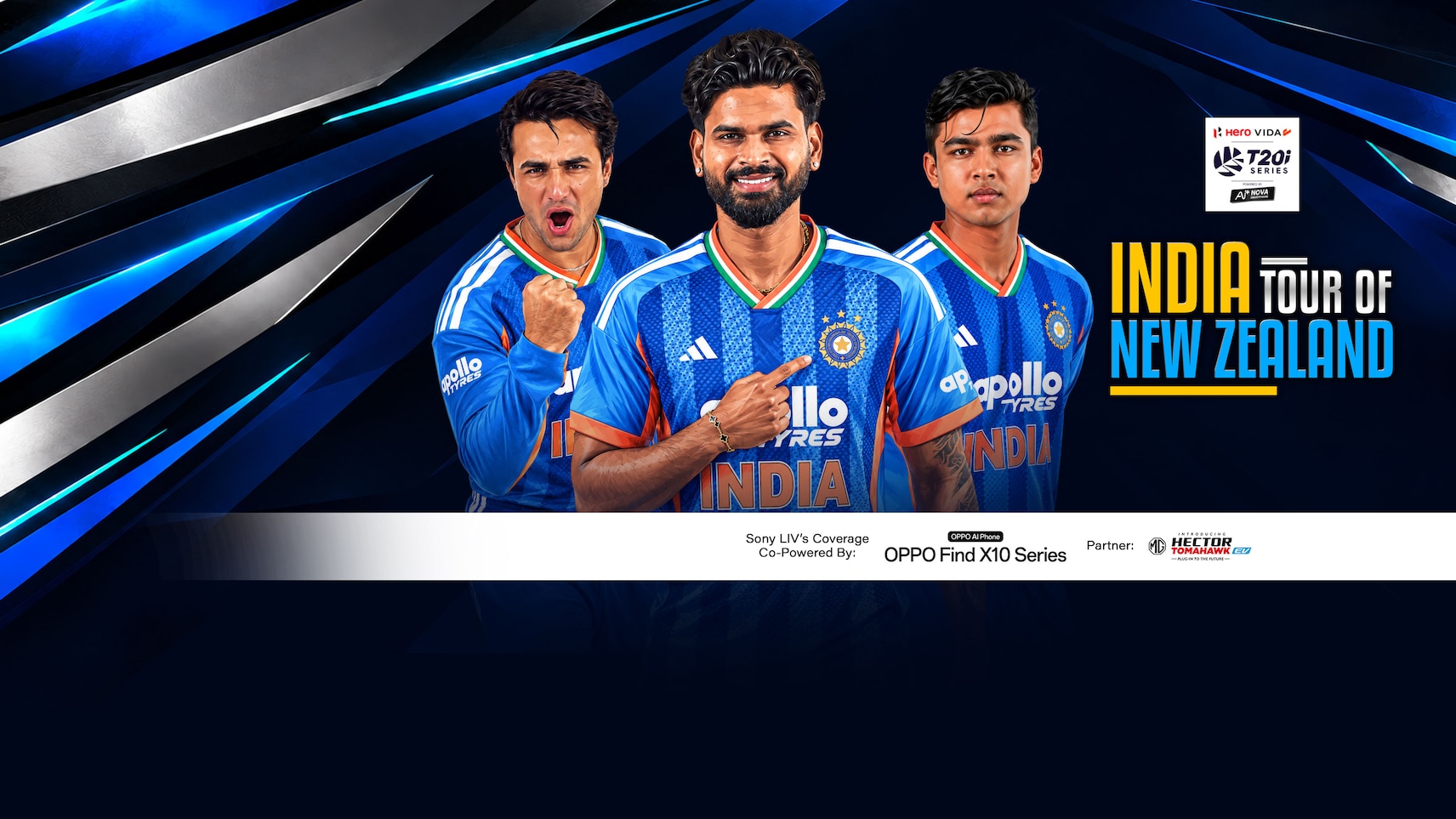 Upcoming - India Tour Of New Zealand 2026
