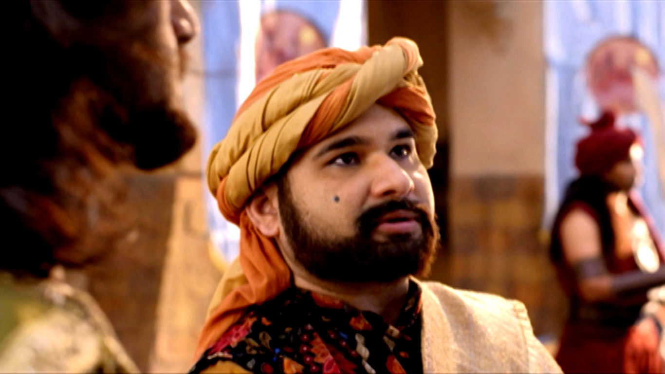 Iblis Faces Aladdin