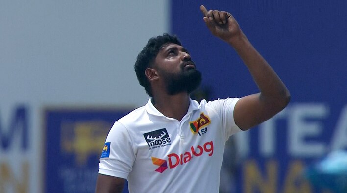 Prabath Jayasuriya Stops The Kiwis from New Zealand Tour Of Sri Lanka 2024 