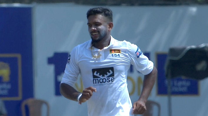 Mendis Weaves Through Ireland's Middle Order from Ireland Tour of Sri Lanka 2023 