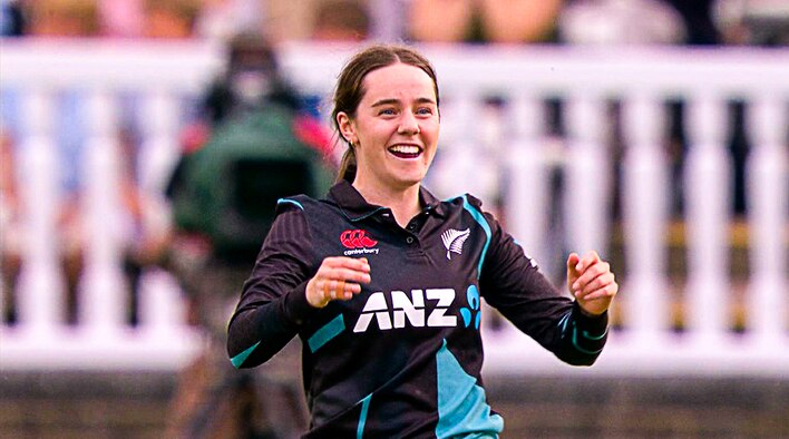Jonas Dazzles With 4-Wicket Haul Against ENGW from New Zealand Women Tour of England 2024 