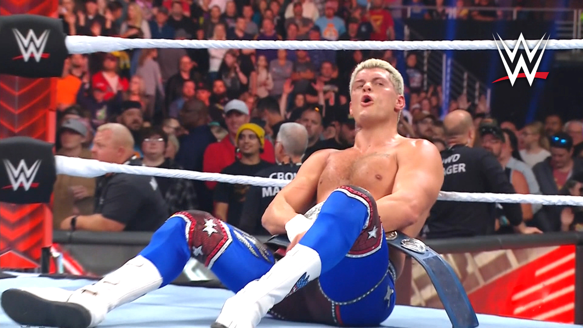 Cody Rhodes and Jey Uso vs KO and Sami Zayn - WWE RAW - 10 Oct 2023 from WWE RAW 